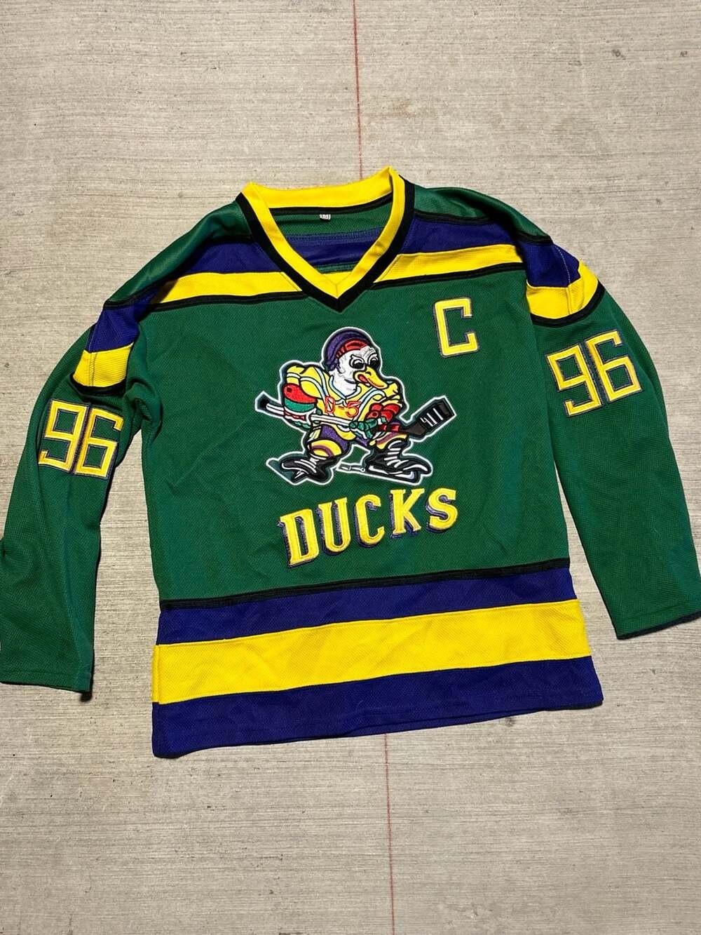 Vintage Mighty Ducks Adam Banks Conway 96 Hockey Jersey Size S